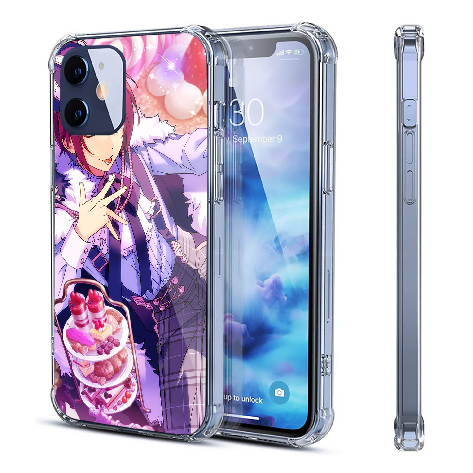 （画像用） あんさんぶるスターズ! Ensemble Stars 【iPhone 12シリーズ対応】透明スマホケース（クリアソフトケース）